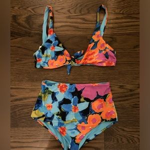 Mara Hoffman- Tie front Bikini Top